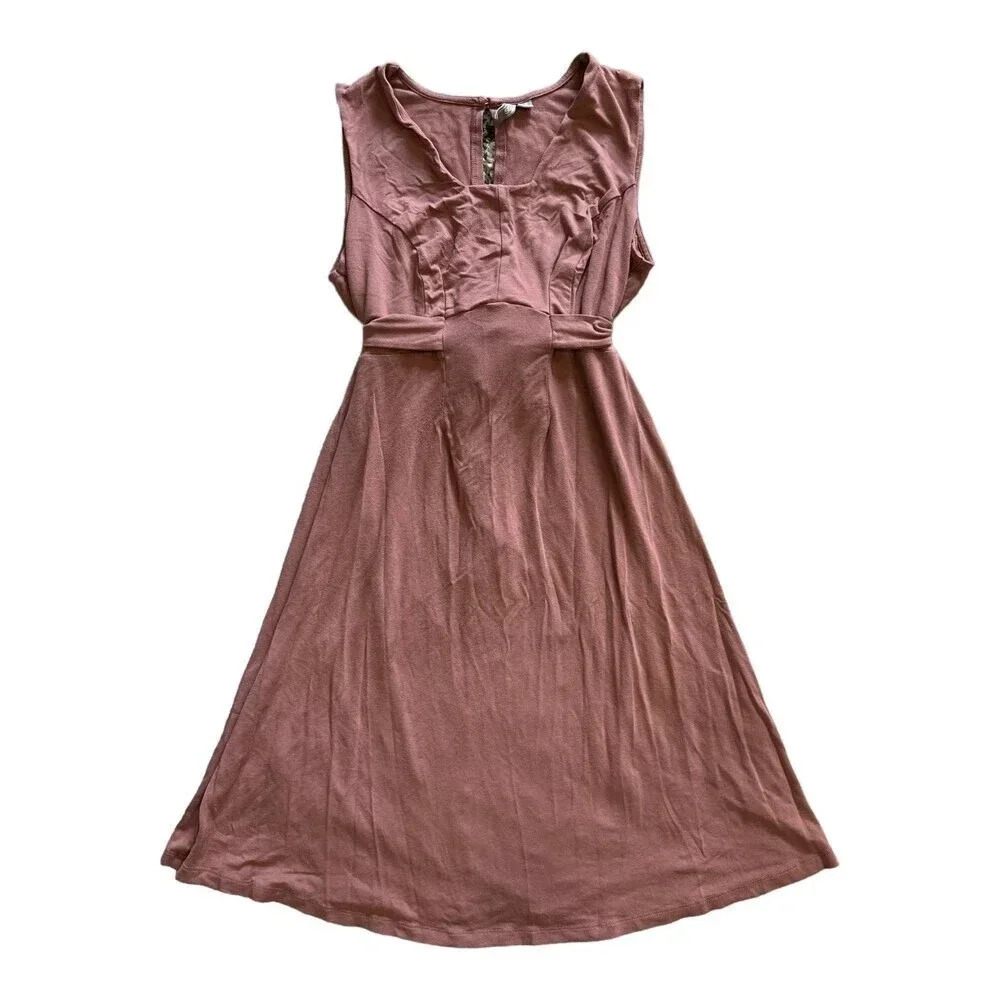ASOS Dusty Rose Jersey Knit Tie Back Dress 6